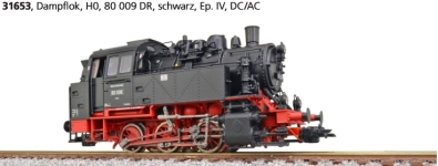 ESU 31653 - Dampflok BR 80, DR, Ep. IV - DC/AC-Sound
